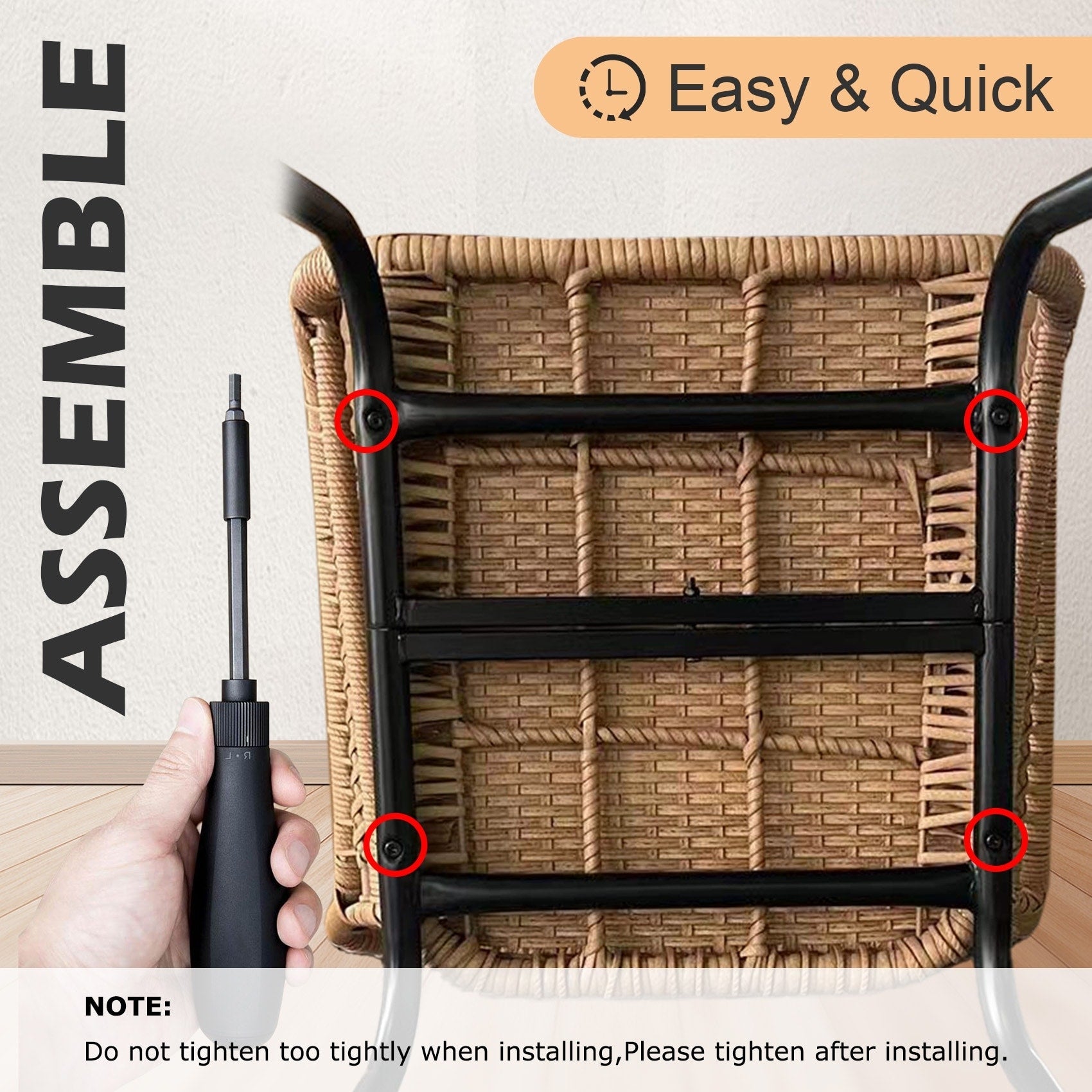 3 Piece Outdoor Wicker Conversation Bistro Set, All-Weather Rattan Furniture Patio Chairs Set with Cushions