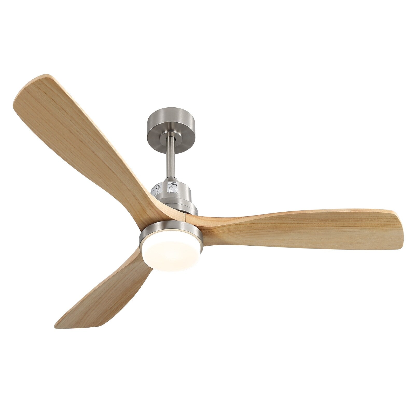 48 and 52 Integrated LED Ceiling Fan with Light and Remote, Reversible DC Motor