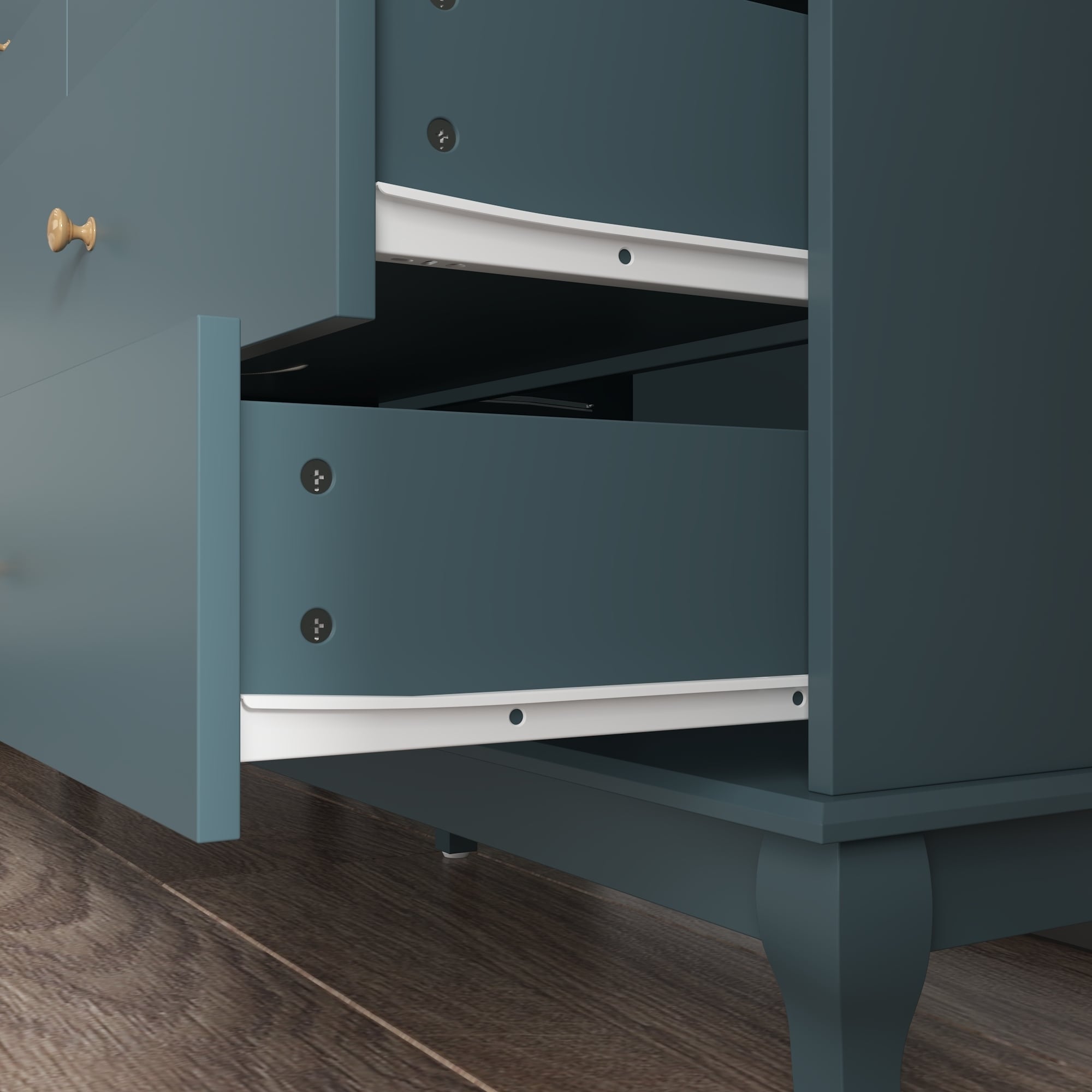 55.1 Wide Double Bedroom Dresser with Storage Drawers