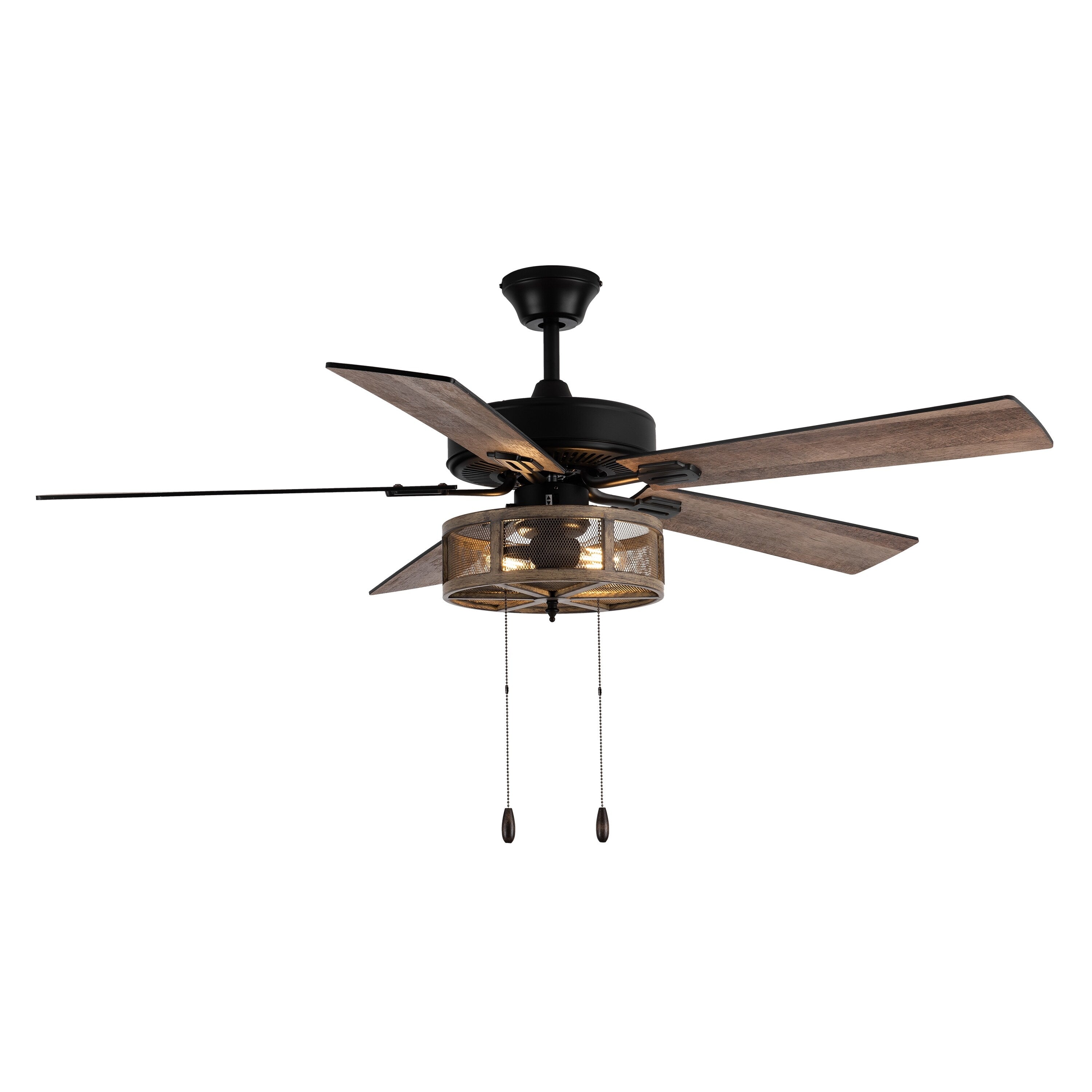 52 Carbon Loft Brushed Metal Farmhouse LED Ceiling Fan