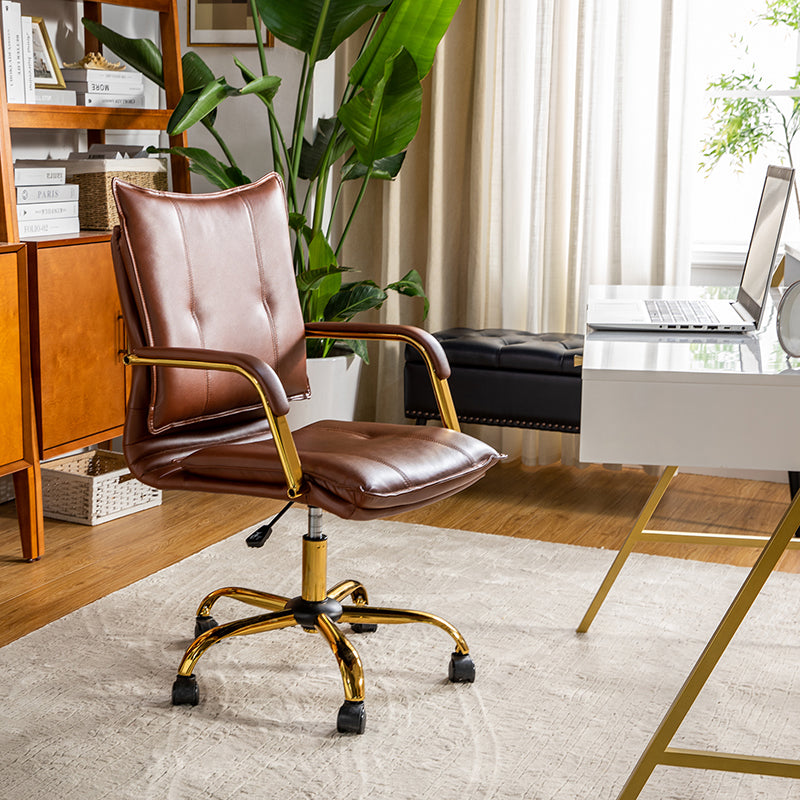 Michele Vegan Leather Task Accent Chair