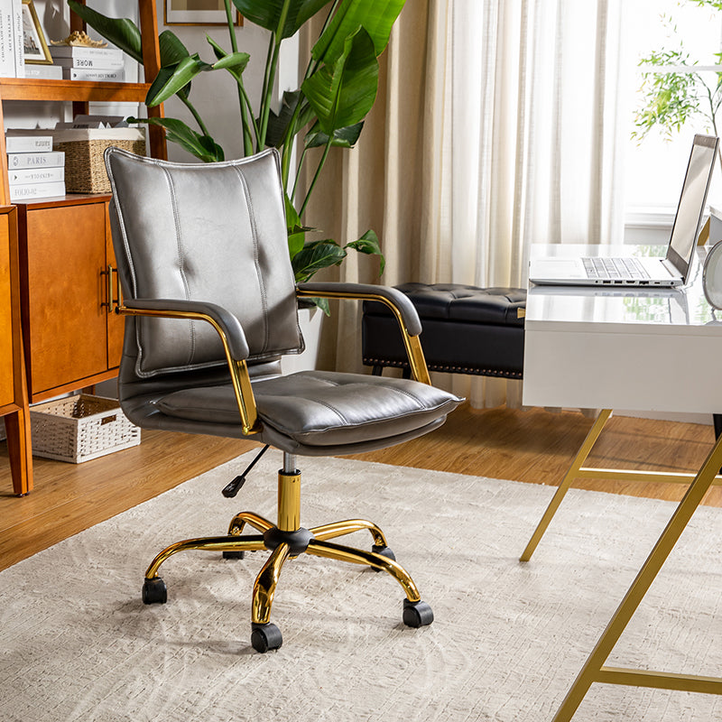 Michele Vegan Leather Task Accent Chair