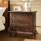 Colombo 3-Drawer Nightstand with Built-In Outlets(Optional Types)