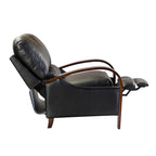 Melisa Genuine Leather Manual Recliner