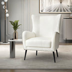 Shepherd Wingback Vegan Leather Armchair(Optional Types)