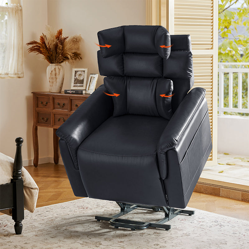 Lay Flat Lift Geri Chairs with Adjustable Head and Lumbar  Lateral  Support