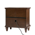 Colombo 3-Drawer Nightstand with Built-In Outlets(Optional Types)