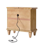 Colombo 3-Drawer Nightstand with Built-In Outlets(Optional Types)