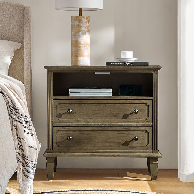Galatea 2 - Drawer Solid Wood Nightstand Chest(Optional Types)