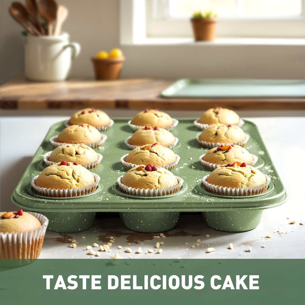 30-Piece Kitchen Granite Cookware and Bakeware Set, Cooking Pans Set Non-Stick Pots and Pans Set