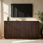 Mack Modern Fluted Solid Wood Sideboard with Elegant Storage Solution