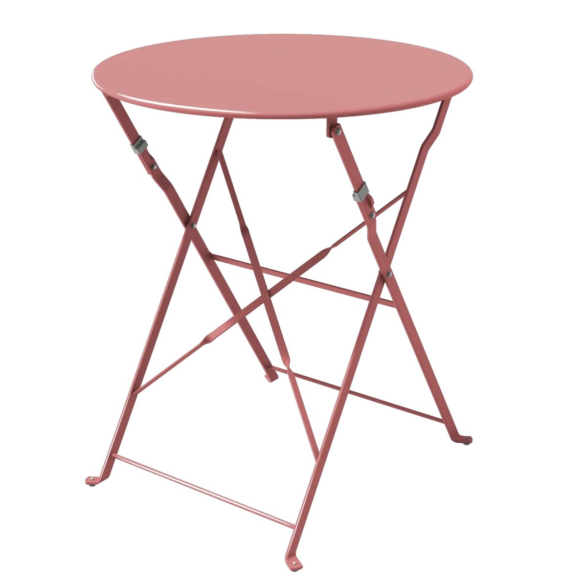 3pc Metal Folding Bistro Set, Weather-Resistant Outdoor/Indoor Conversation Set for Patio, Yard, Garden