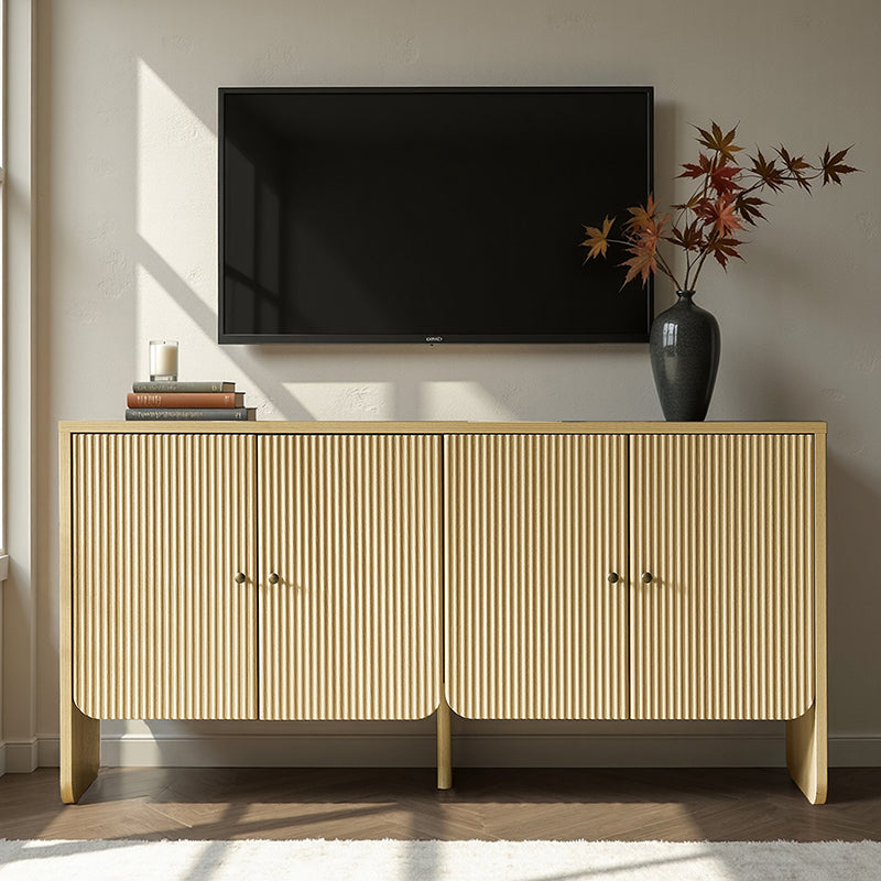 Paula Versatile Buffet Cabinet Sideboard with Adjustable Shelves, Cable Management