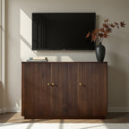 Mack Modern Fluted Solid Wood Sideboard with Elegant Storage Solution