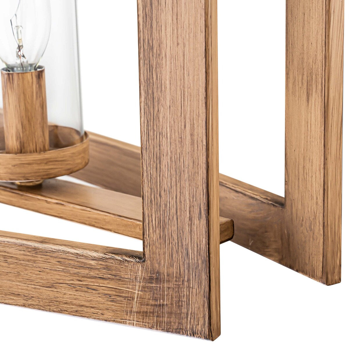 5-Light Mid-Century Modern Industrial Linear Kitchen Island Pendant Vintage Rectangle Glass Chandelier