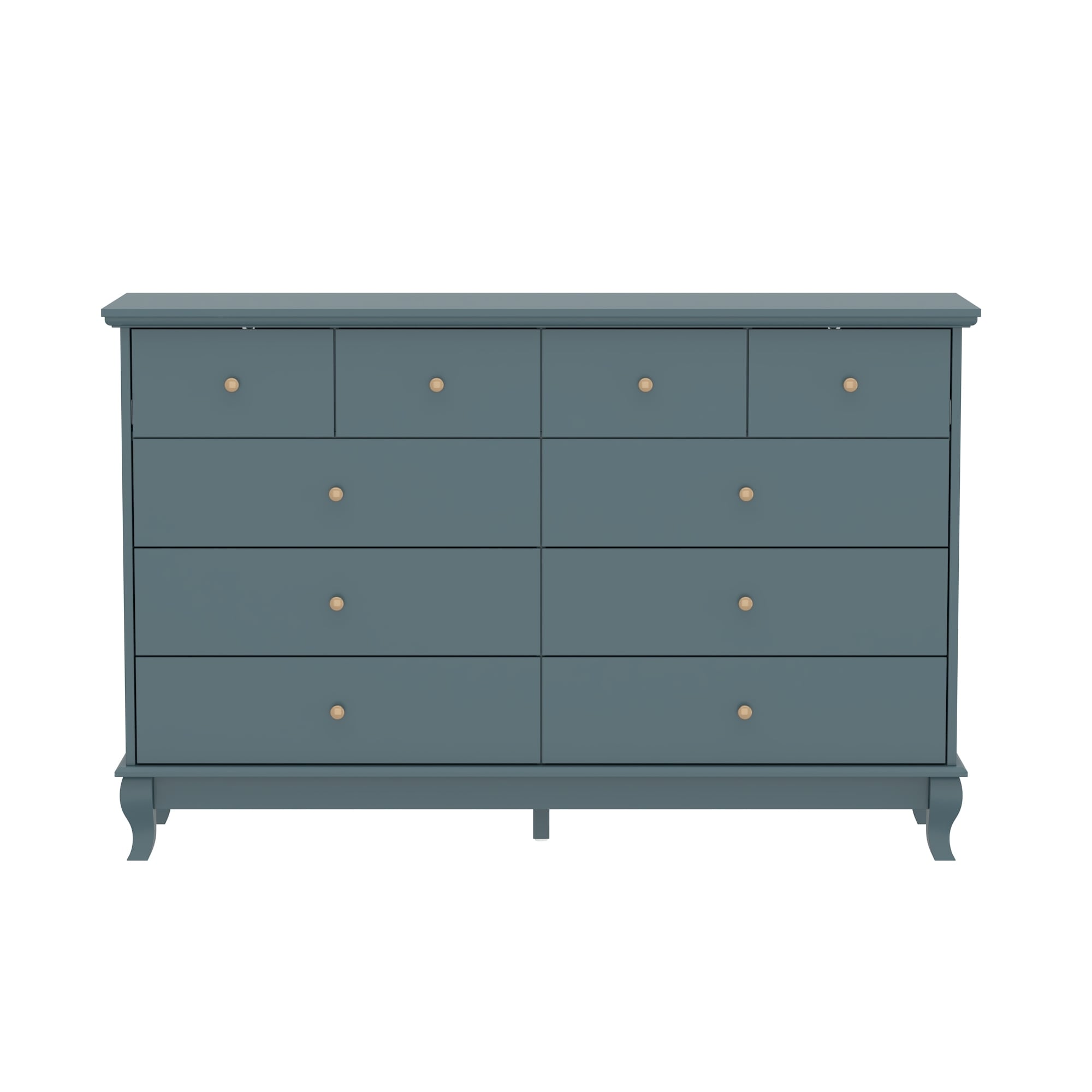 55.1 Wide Double Bedroom Dresser with Storage Drawers