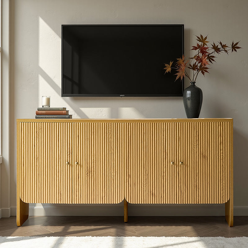 Paula Versatile Buffet Cabinet Sideboard with Adjustable Shelves, Cable Management