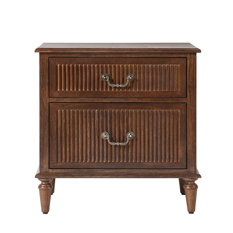 Farmhouse Solid Wood Nightstand (Optional Types)