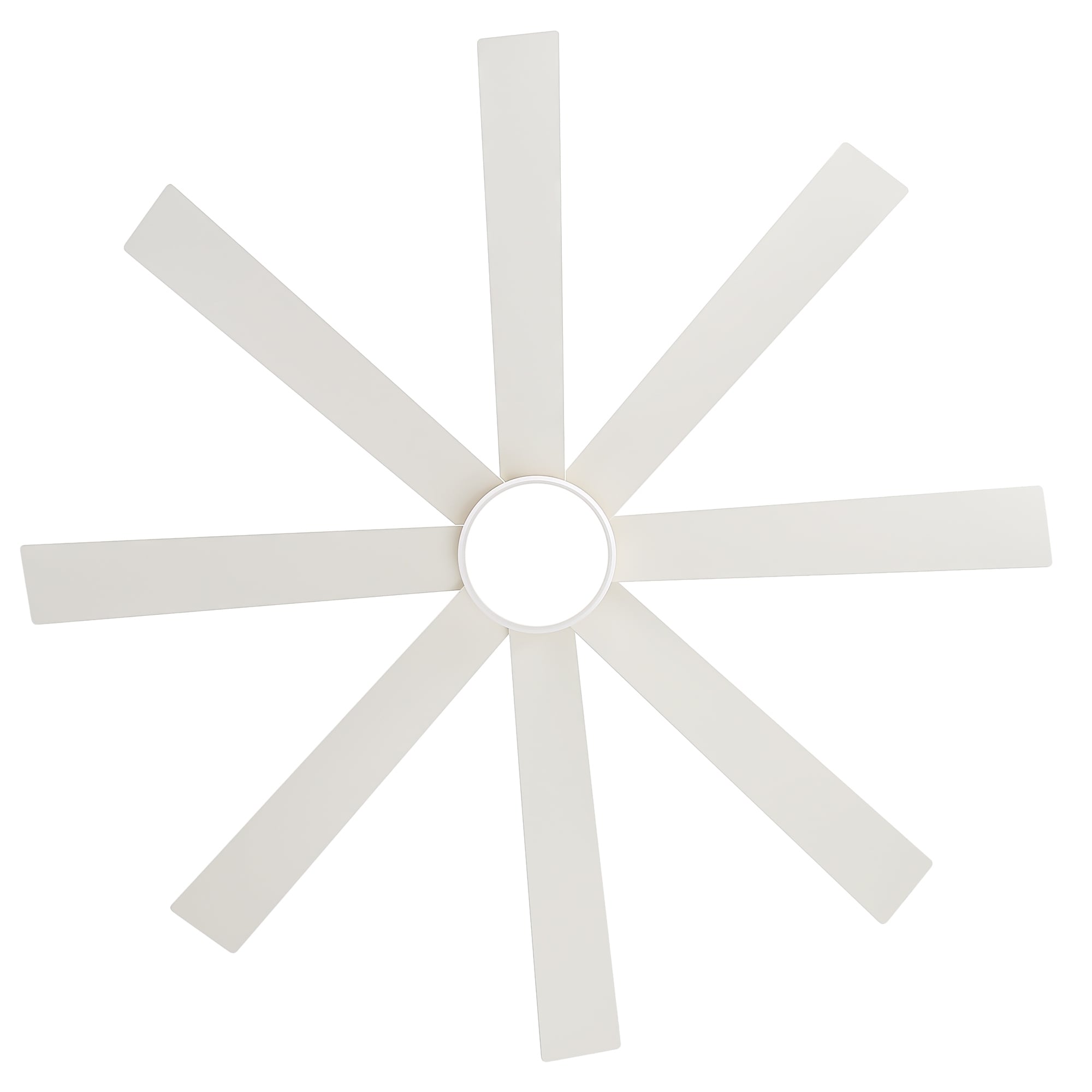 65 Inch 8-Blade Black LED Ceiling Fan with Light and Remote