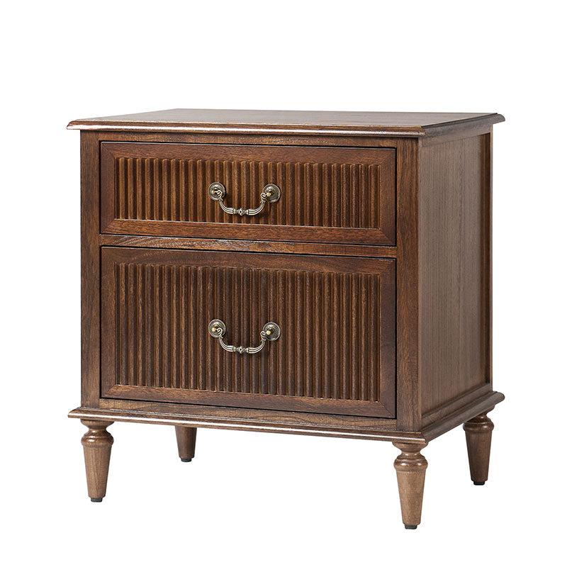 Farmhouse Solid Wood Nightstand (Optional Types)