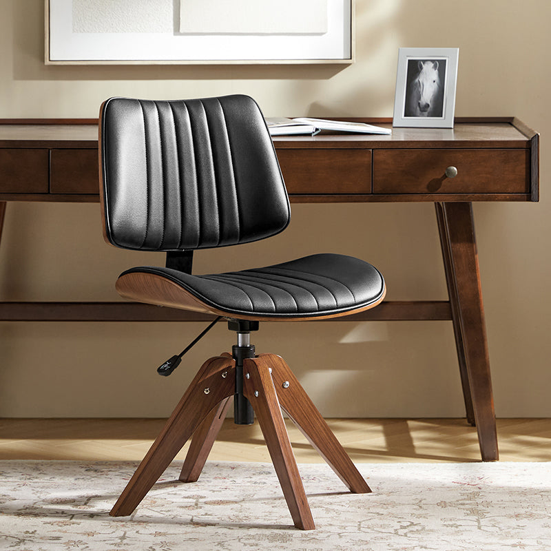 Griselda Adjustable Office Chair with Stable Wooden Structure & Ergonomic Backrest