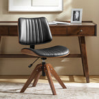 Griselda Adjustable Office Chair with Stable Wooden Structure & Ergonomic Backrest