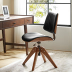 Griselda Adjustable Office Chair with Stable Wooden Structure & Ergonomic Backrest