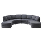 Aeris 138 Modern Curved Sectional Couch & Sofa With Curved Aesthetic