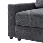 Aeris 138 Modern Curved Sectional Couch & Sofa With Curved Aesthetic