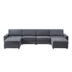 Aeris 138 Modern Curved Sectional Couch & Sofa With Curved Aesthetic