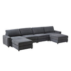 Aeris 138 Modern Curved Sectional Couch & Sofa With Curved Aesthetic