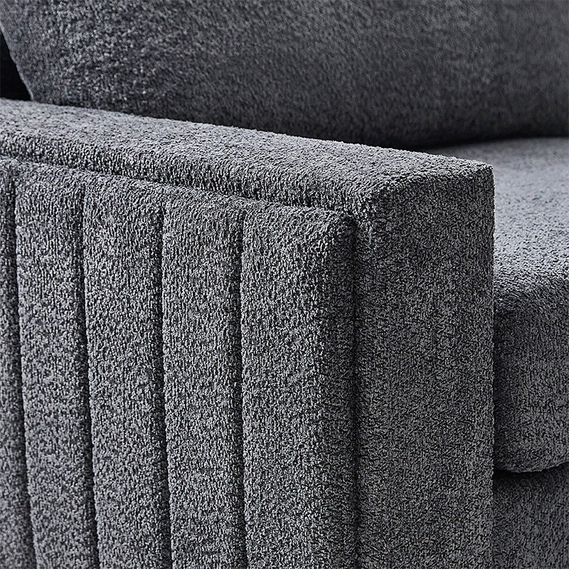 Aeris 138 Modern Curved Sectional Couch & Sofa With Curved Aesthetic