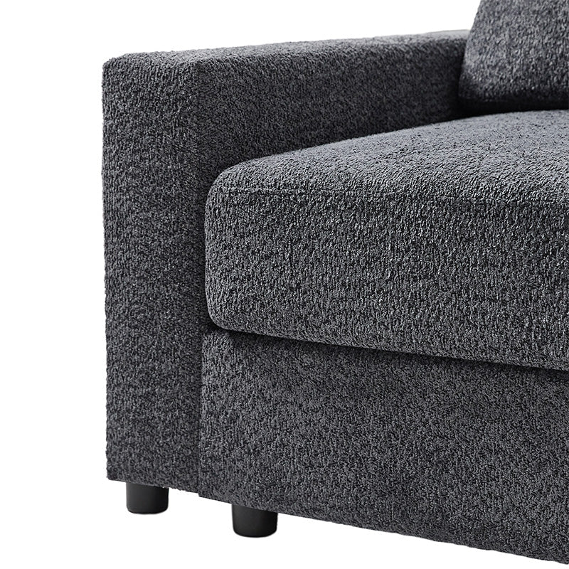 Aeris 138 Modern Curved Sectional Couch & Sofa With Curved Aesthetic