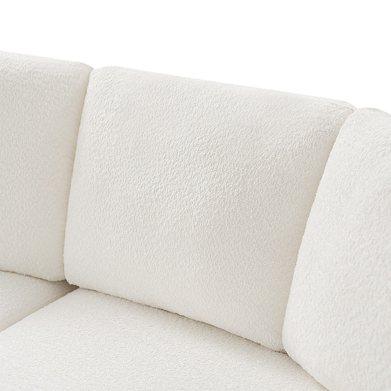 Aeris 138 Modern Curved Sectional Couch & Sofa With Curved Aesthetic