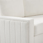 Aeris 138 Modern Curved Sectional Couch & Sofa With Curved Aesthetic