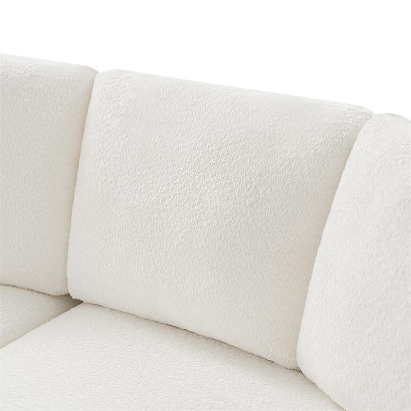 Aeris 138 Modern Curved Sectional Couch & Sofa With Curved Aesthetic