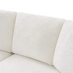 Aeris 138 Modern Curved Sectional Couch & Sofa With Curved Aesthetic