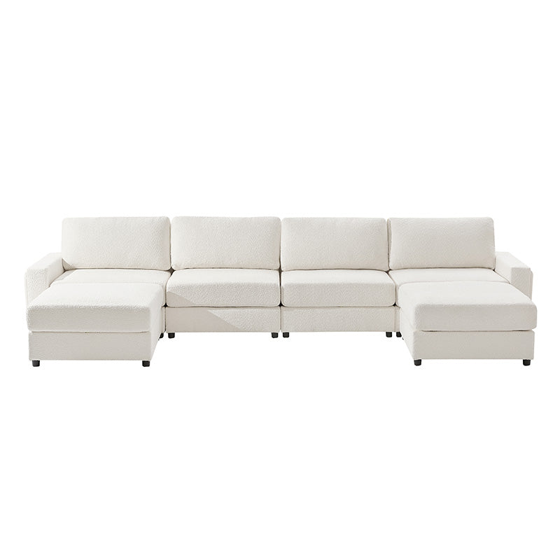 Aeris 138 Modern Curved Sectional Couch & Sofa With Curved Aesthetic