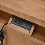 4-Piece Transitional Solid Wood Bedroom Set with 5-Drawer Dresser