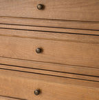 4-Piece Transitional Solid Wood Bedroom Set with 5-Drawer Dresser