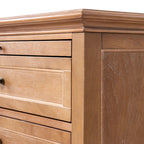 3-Piece Transitional Solid Wood Bedroom Set with Nightstands