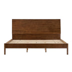 Vivian Solid Wood Platform Bed with USB Ports and Storage Headboard