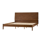 Vivian Solid Wood Platform Bed with USB Ports and Storage Headboard