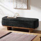 Claire Modern Chenille Upholstered Storage Bench