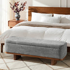 Claire Modern Chenille Upholstered Storage Bench