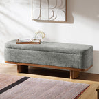 Claire Modern Chenille Upholstered Storage Bench