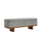 Claire Modern Chenille Upholstered Storage Bench