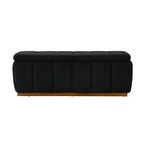 Modern Chenille Storage Bench - No-Assembly Upholstered Seat