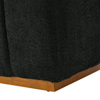 Modern Chenille Storage Bench - No-Assembly Upholstered Seat