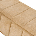 Modern Chenille Storage Bench - No-Assembly Upholstered Seat